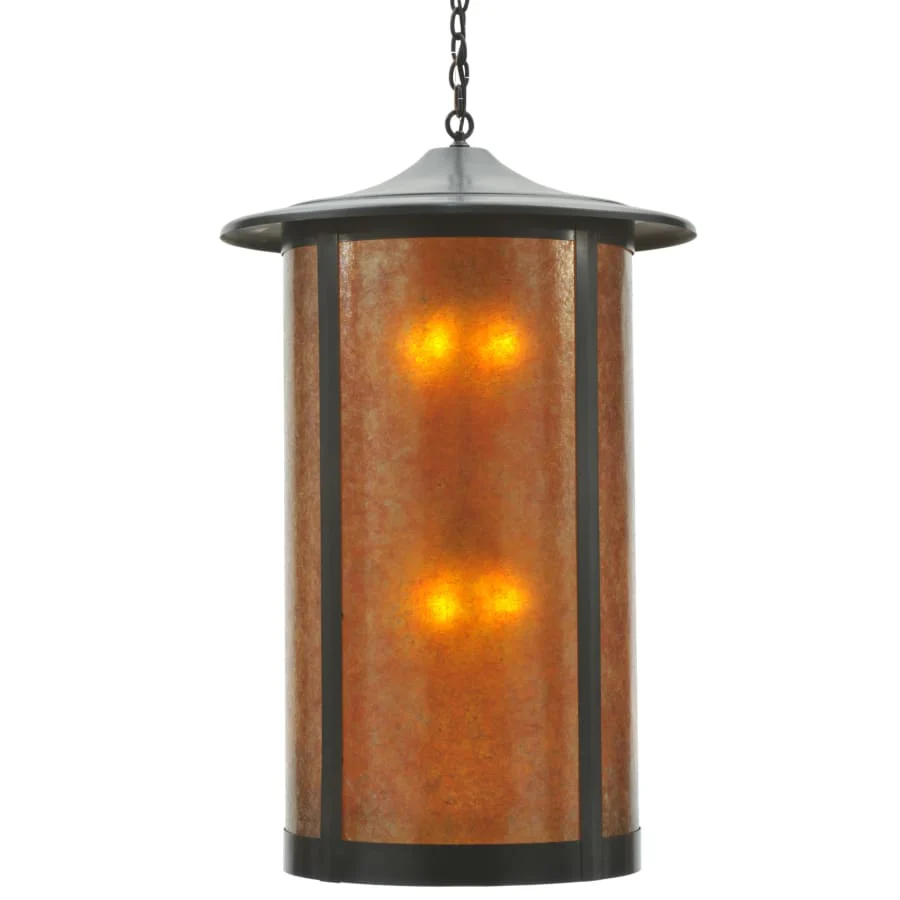 Meyda Tiffany 24" W Fulton Plain Lantern Pendant - Image 1
