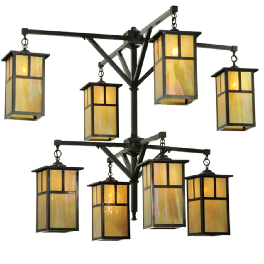 Meyda Tiffany Hyde Park T Mission 8 Light 52" Wide Chandelier - Image 1