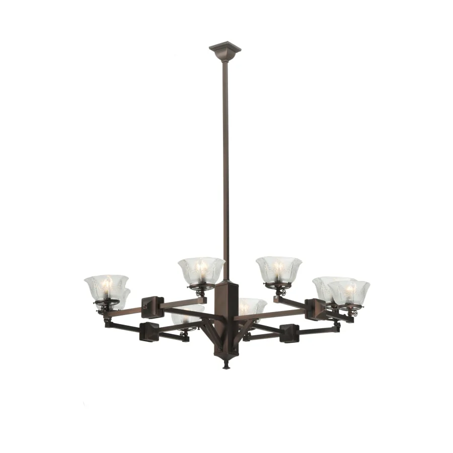 Meyda Tiffany 48" W Chelsea Wheat Gas 8 Light Chandelier - Image 1