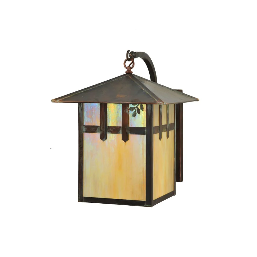 Meyda Tiffany 16" W Seneca Double Cross Mission with Branch Curved Arm Wall Sconce - Image 1