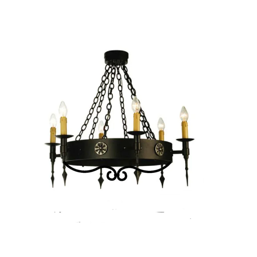 Meyda Tiffany Warwick 6 Light 24" Wide Taper Candle Style Chandelier - Image 1