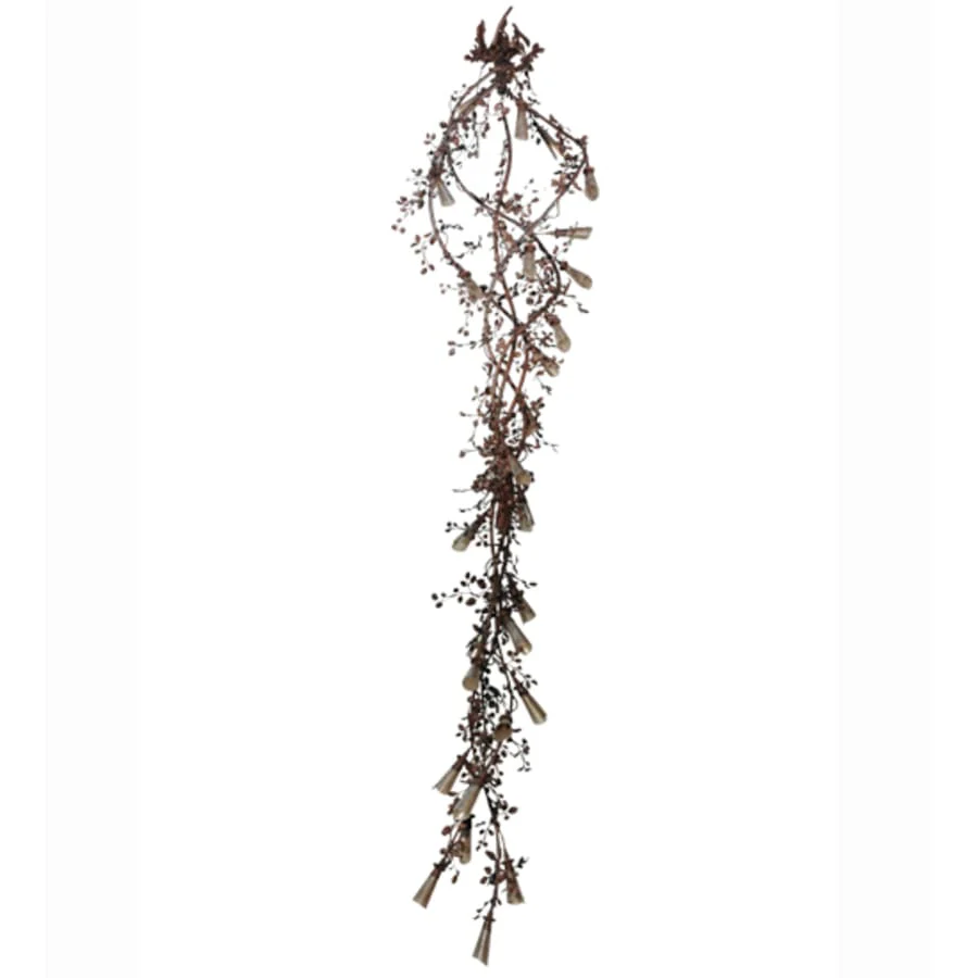 Meyda Tiffany Vinca Vine 30 Light 54" Wide Wrought Iron Waterfall Chandelier - Image 1