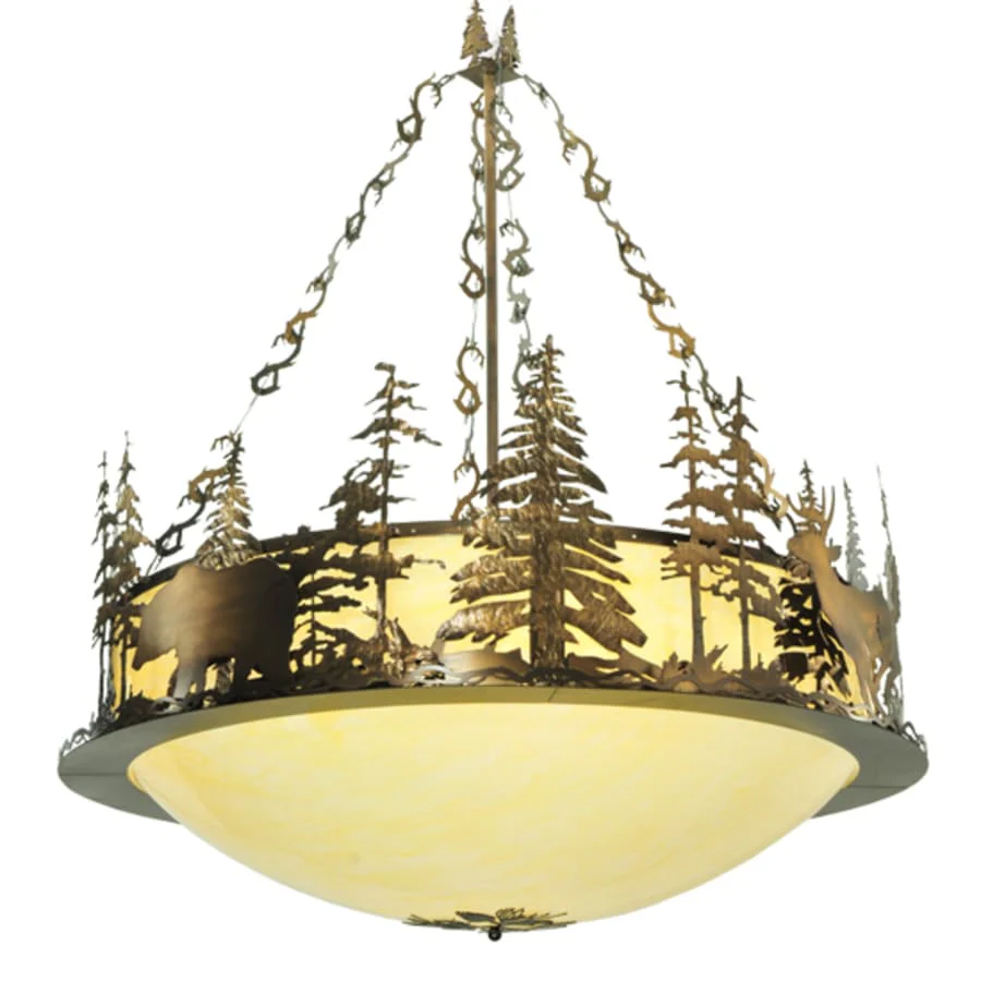Meyda Tiffany Wildlife 10 Light 62" Wide Pendant - Image 1