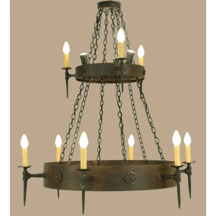 Meyda Tiffany Warwick 3 Light 47" Wide Taper Candle Style Chandelier - Image 1
