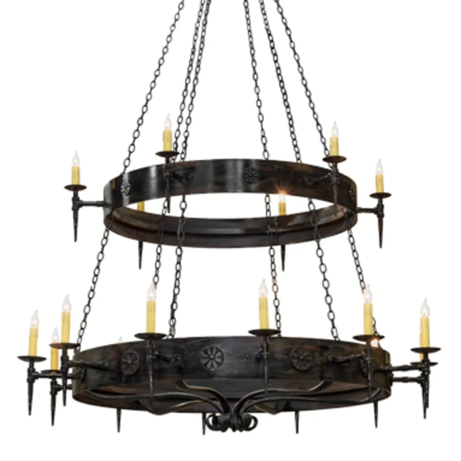 Meyda Tiffany Warwick 18 Light 72" Wide Taper Candle Style Chandelier - Image 1