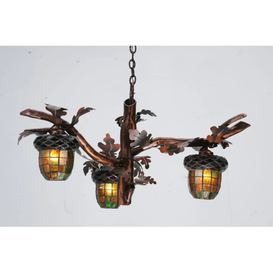 Meyda Tiffany Acorn Branch 3 Light 40" Wide Chandelier - Image 2