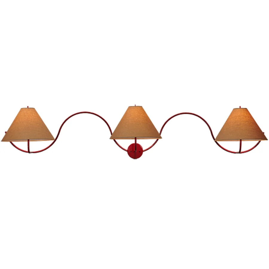 Meyda Tiffany Soundwave 3 Light 17" Tall Wall Sconce - Image 1