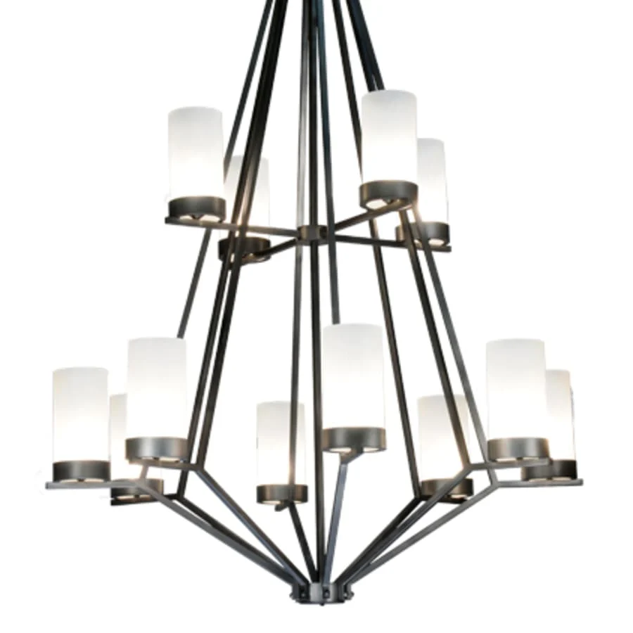 Meyda Tiffany Galen 12 Light 60" Wide Wrought Iron Candle Style Chandelier - Image 1
