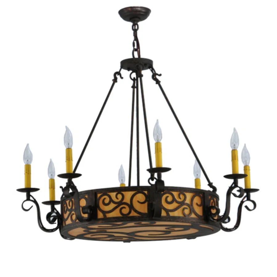 Meyda Tiffany Delano 11 Light 36" Wide Taper Candle Style Chandelier - Image 2