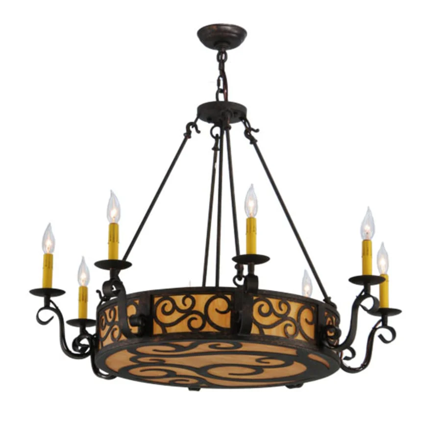 Meyda Tiffany Delano 11 Light 36" Wide Taper Candle Style Chandelier - Image 3