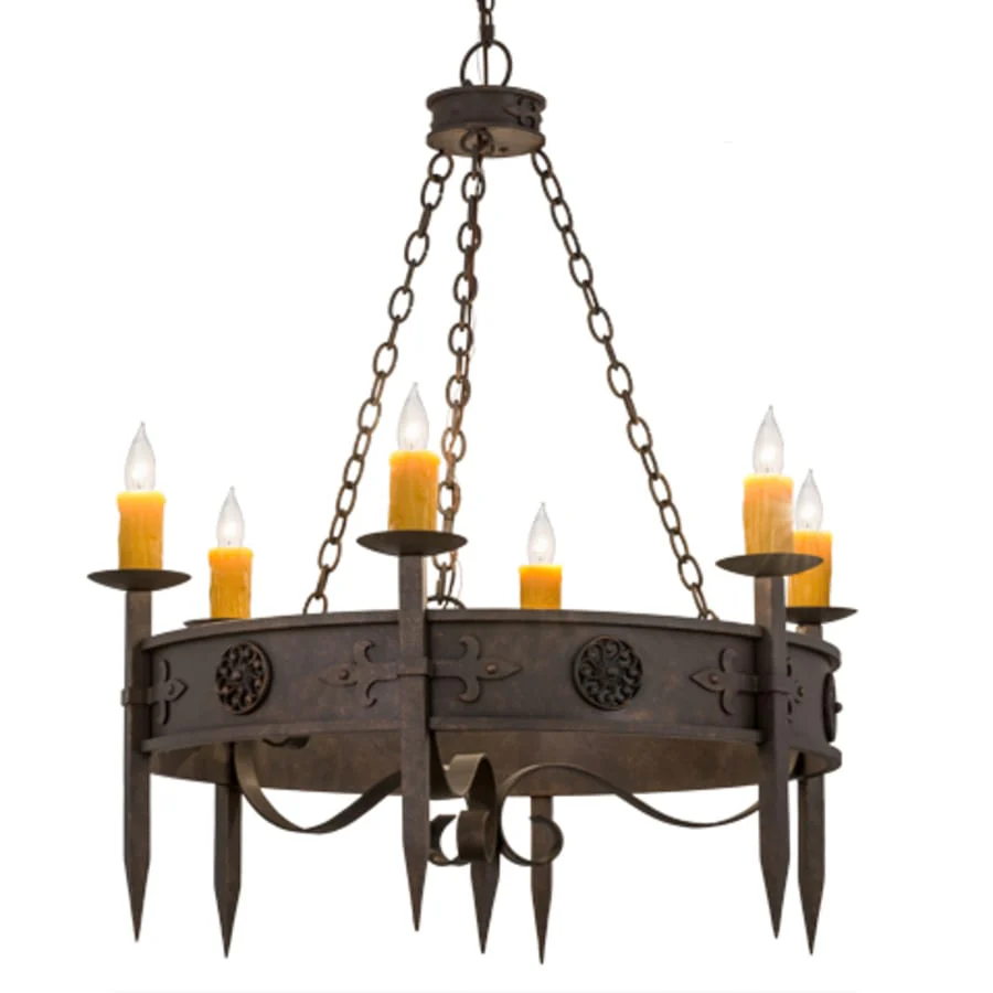 Meyda Tiffany Calandra 6 Light 36" Wide Taper Candle Style Chandelier - Image 1