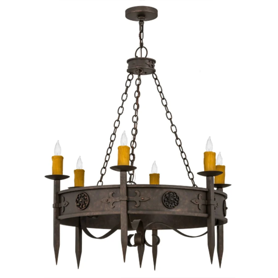 Meyda Tiffany Calandra 6 Light 36" Wide Taper Candle Style Chandelier - Image 3