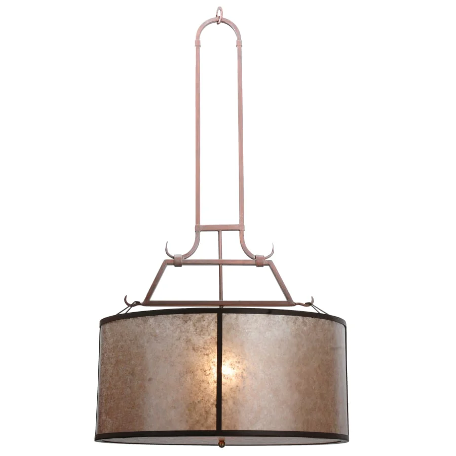 Meyda Tiffany 26" W Simple Mission Inverted Pendant - Image 1