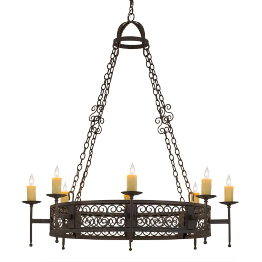 Meyda Tiffany Toscano 8 Light 48" Wide Taper Candle Style Chandelier - Image 1