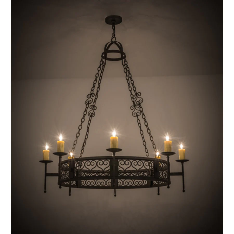 Meyda Tiffany Toscano 8 Light 48" Wide Taper Candle Style Chandelier - Image 2
