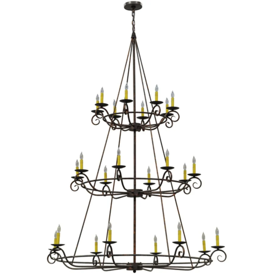 Meyda Tiffany Estrella 24 Light 60" Wide Taper Candle Style Chandelier - Image 2