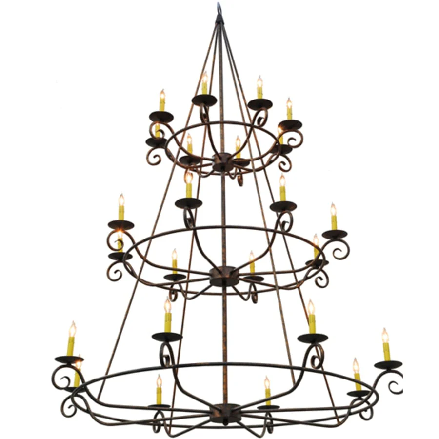 Meyda Tiffany Estrella 24 Light 60" Wide Taper Candle Style Chandelier - Image 3