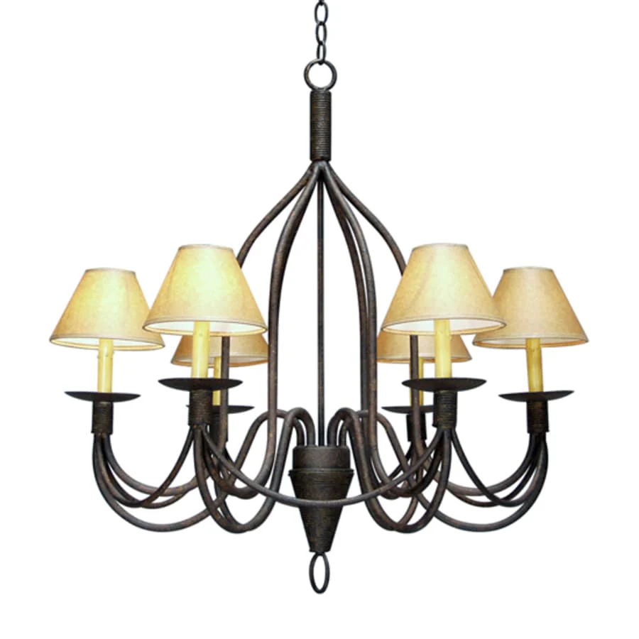 Meyda Tiffany Bell 6 Light 34" Wide Chandelier - Image 1