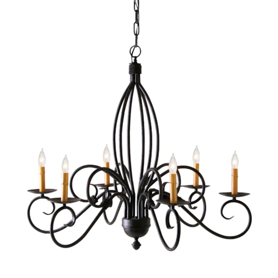 Meyda Tiffany Squire 6 Light 36" Wide Taper Candle Style Chandelier - Image 1