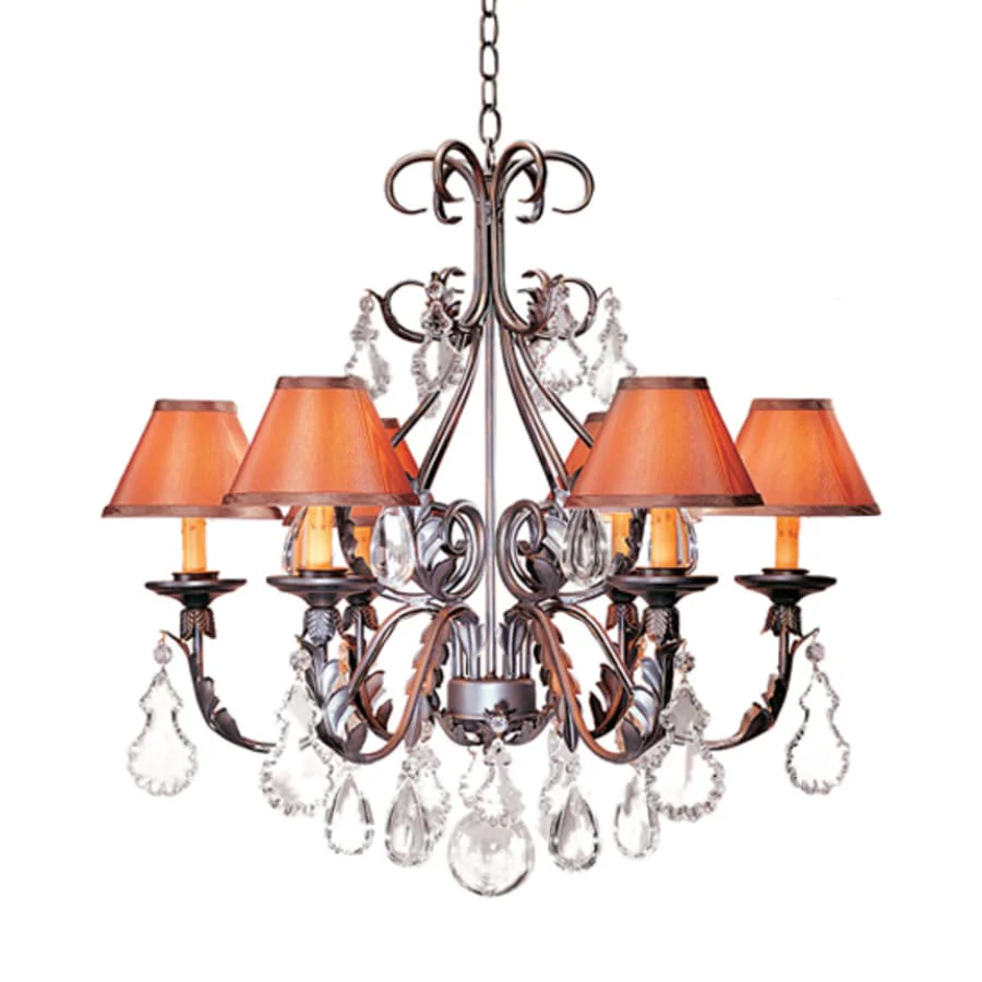 Meyda Tiffany French Elegance 6 Light 28″ Wide Crystal Chandelier