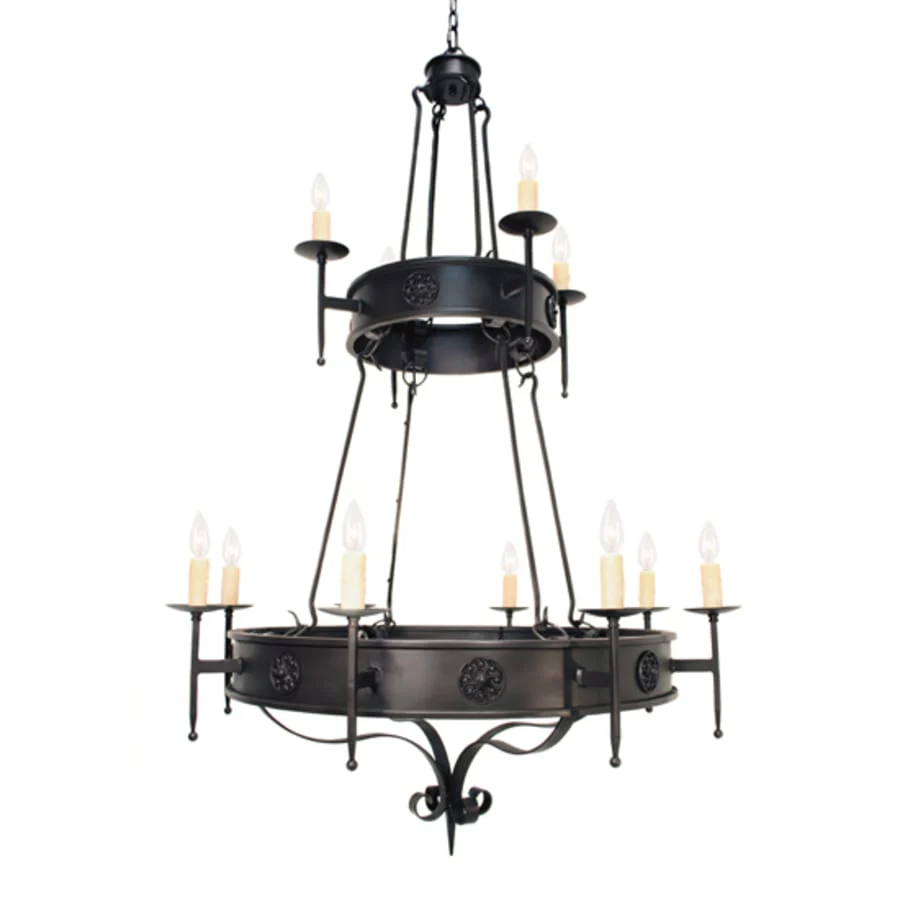 Meyda Tiffany Lorenzo 12 Light 48" Wide Taper Candle Style Chandelier - Image 1