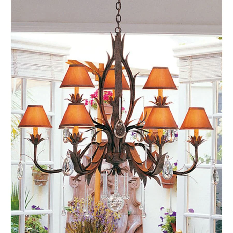 Meyda Tiffany Slenderleaf 9 Light 36" Wide Crystal Chandelier - Image 1