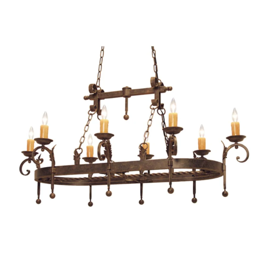 Meyda Tiffany Andorra 8 Light 54" Wide Taper Candle Linear Pendant - Image 1