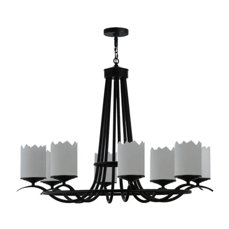 Meyda Tiffany Octavia 8 Light 48" Wide Pillar Candle Style Chandelier - Image 2