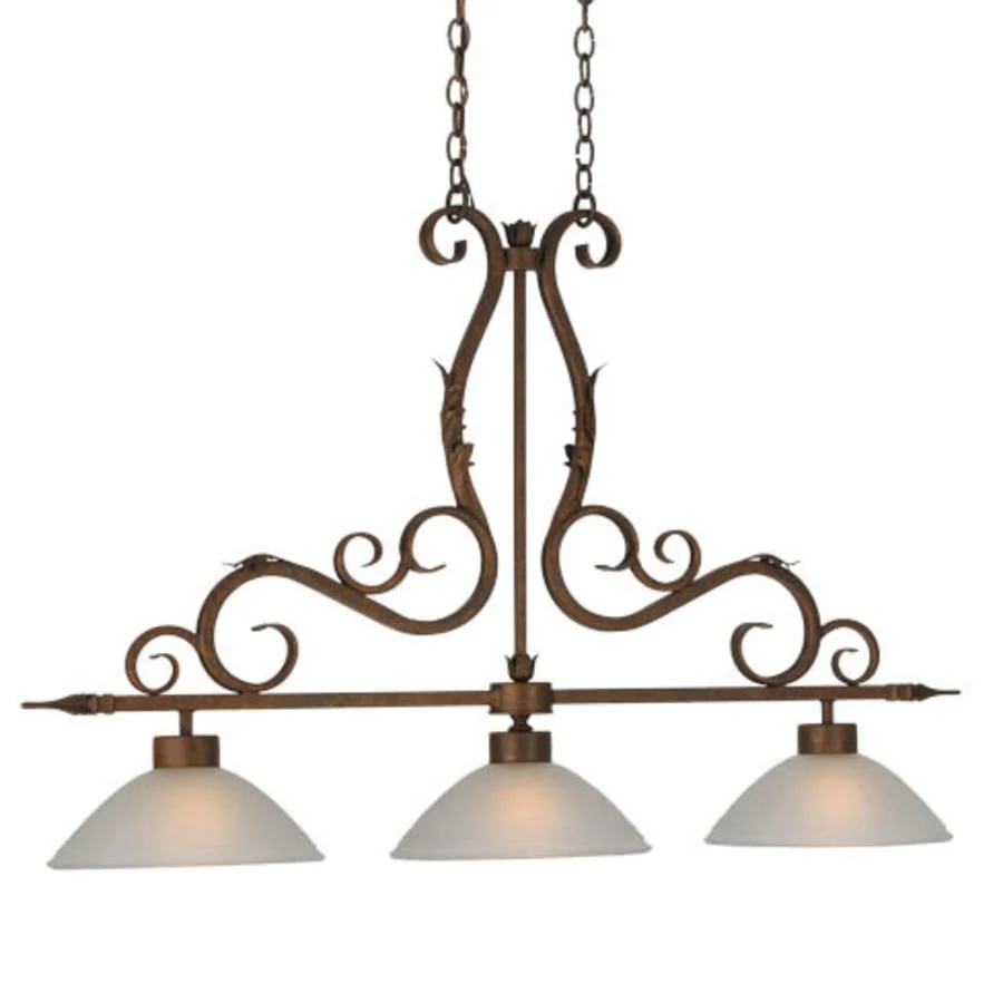 Meyda Tiffany Zamora 3 Light 49" Wide Linear Pendant - Image 1