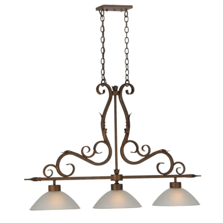 Meyda Tiffany Zamora 3 Light 49" Wide Linear Pendant - Image 3