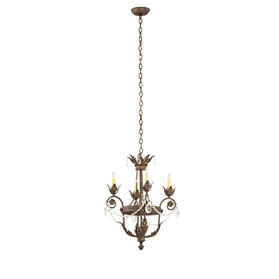 Meyda Tiffany Antonia 4 Light 20" Wide Crystal Candle Style Chandelier - Image 3