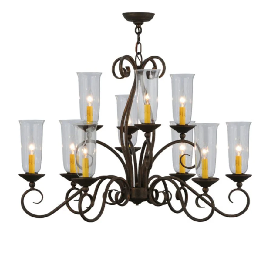 Meyda Tiffany Wallis 10 Light 21" Wide Taper Candle Style Chandelier - Image 1