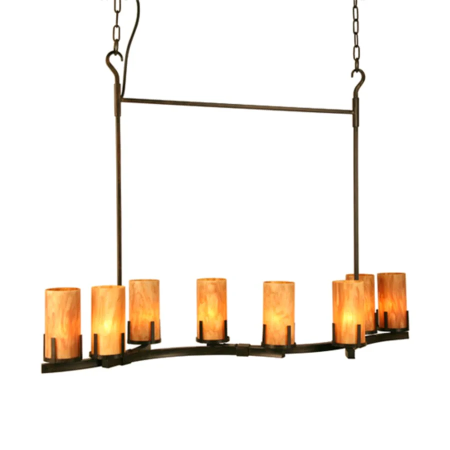 Meyda Tiffany Cero 8 Light 52" Wide Pillar Candle Linear Pendant - Image 1