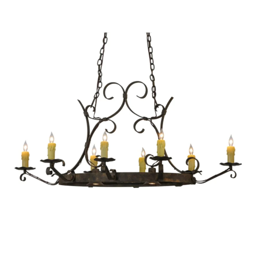 Meyda Tiffany 8 Light 52 Inch Long Chandelier - Image 1