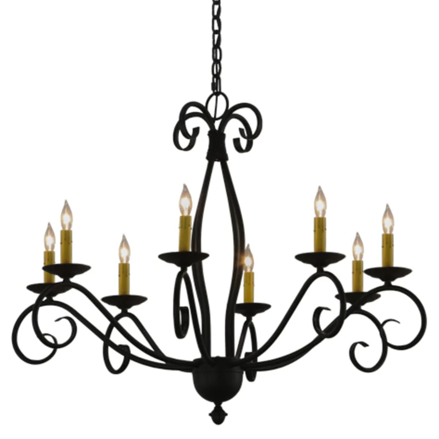 Meyda Tiffany Sienna 8 Light 36" Wide Taper Candle Style Chandelier - Image 1