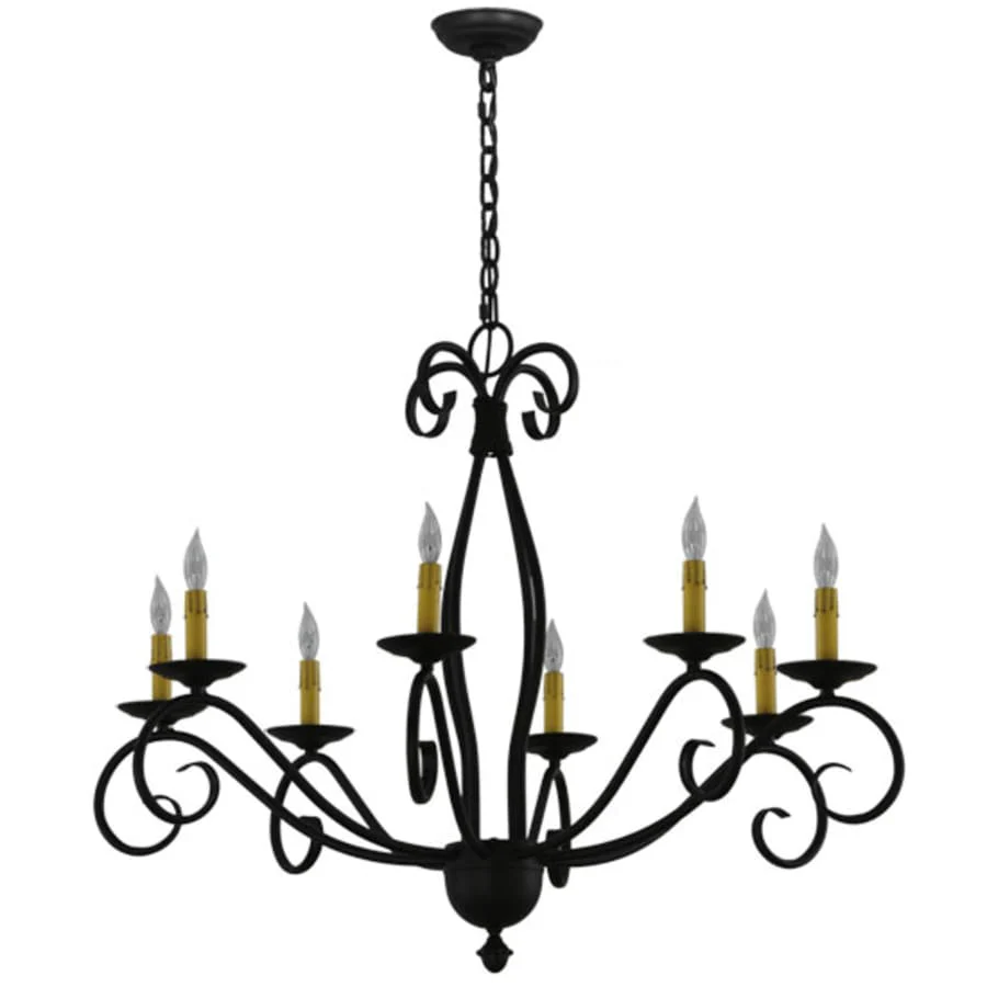 Meyda Tiffany Sienna 8 Light 36" Wide Taper Candle Style Chandelier - Image 2
