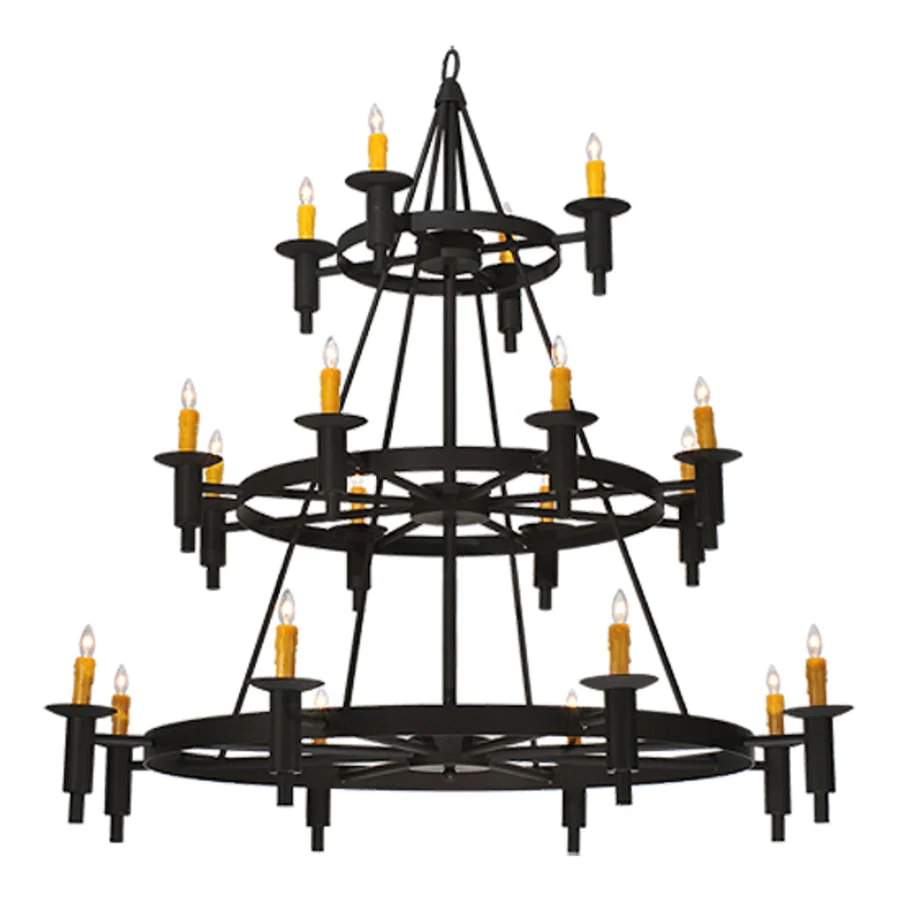 Meyda Tiffany Carella 20 Light 135" Tall Taper Candle Style Chandelier - Dark Roast Finish - Image 1