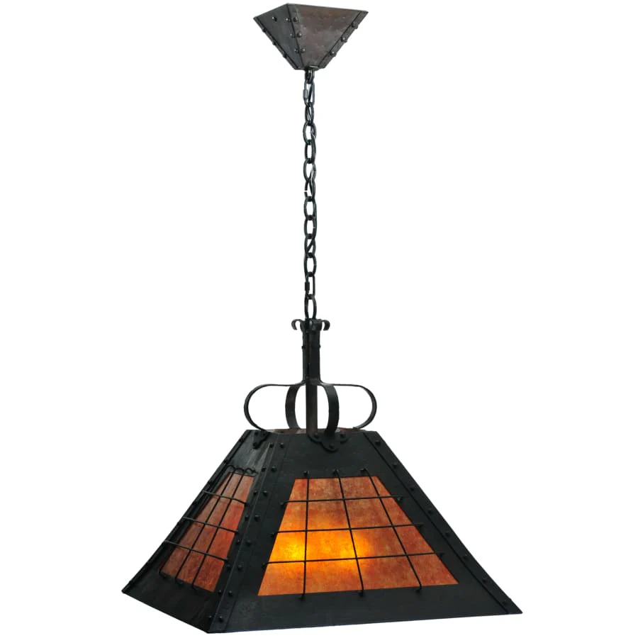 Meyda Tiffany 22" Square Vostok Pendant - Image 1
