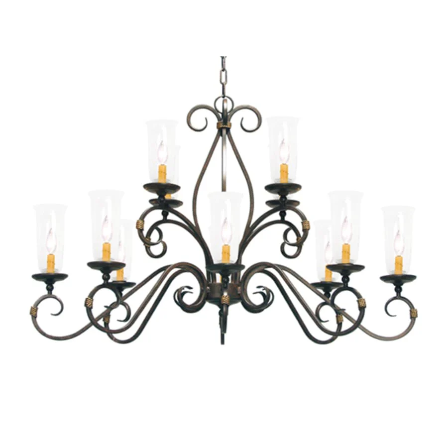 Meyda Tiffany Zola 12 Light 30" Wide Taper Candle Style Chandelier - Image 1