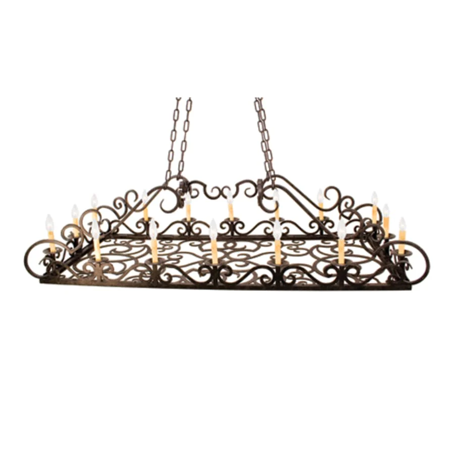Meyda Tiffany Carlotta 16 Light 30" Wide Taper Candle Pendant - Image 2