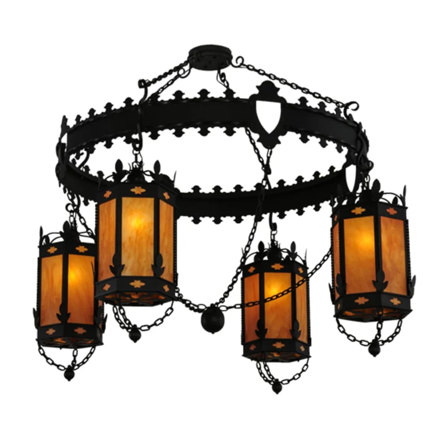 Meyda Tiffany Valhalla 4 Light 73" Wide Chandelier - Image 3