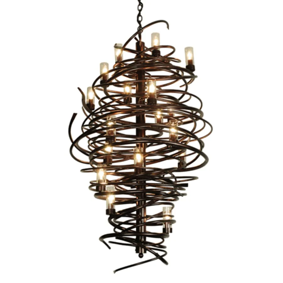 Meyda Tiffany Centric 18 Light 30" Wide Taper Candle Style Chandelier - Image 1
