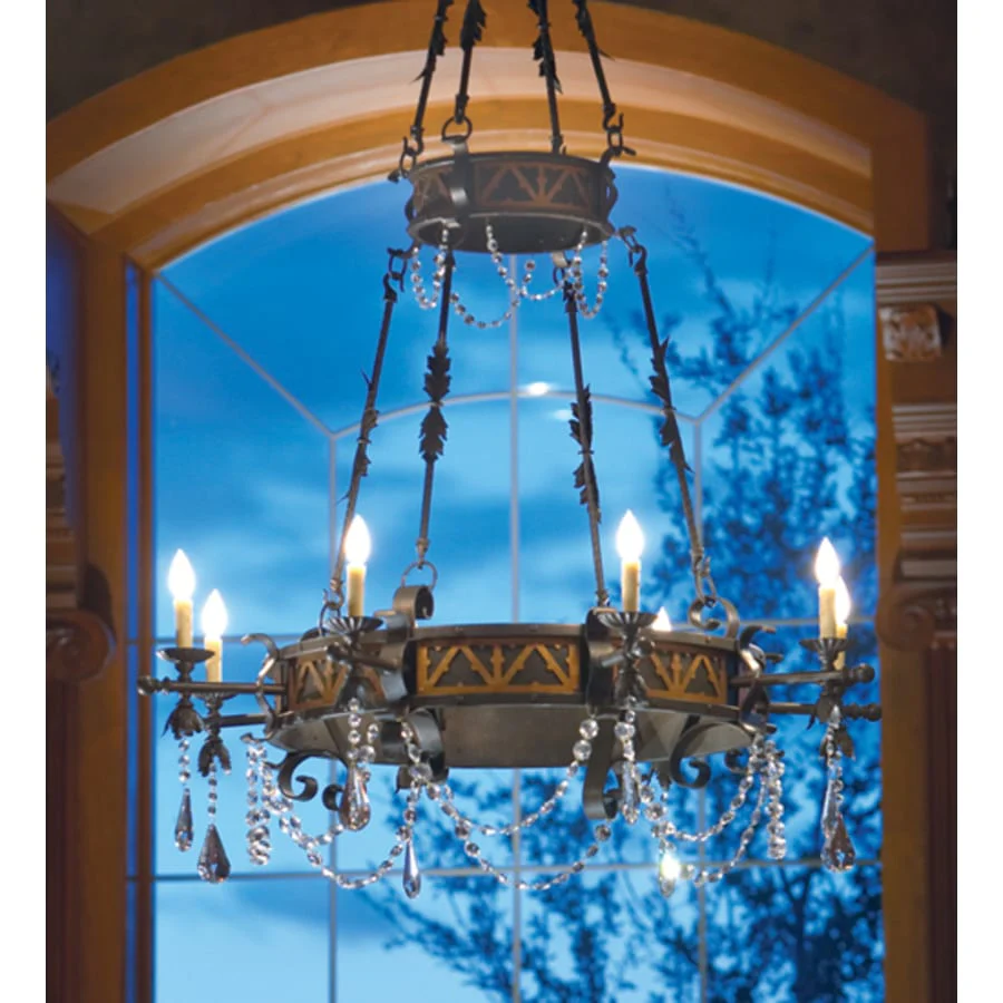 Meyda Tiffany Filomena 8 Light 48" Wide Crystal Candle Style Chandelier - Image 1