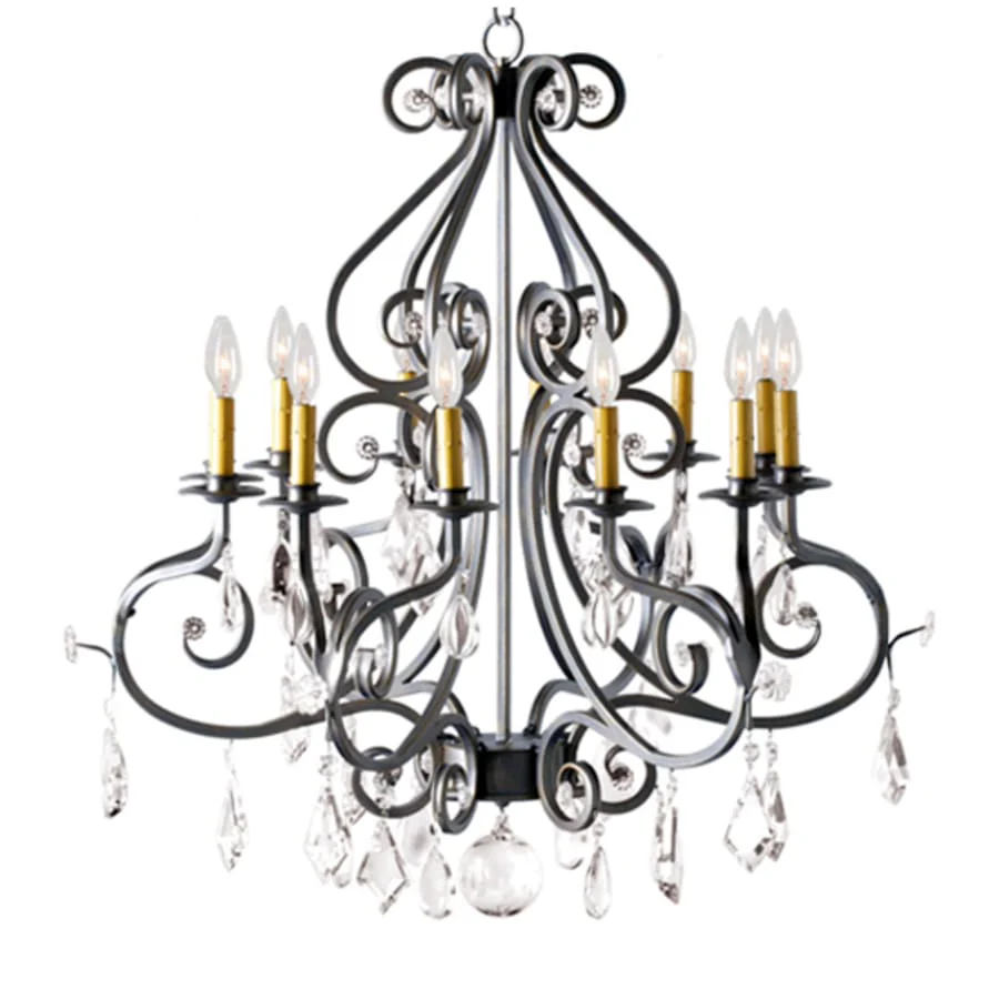 Meyda Tiffany Gia 12 Light 32" Wide Crystal Candle Style Chandelier - Image 1