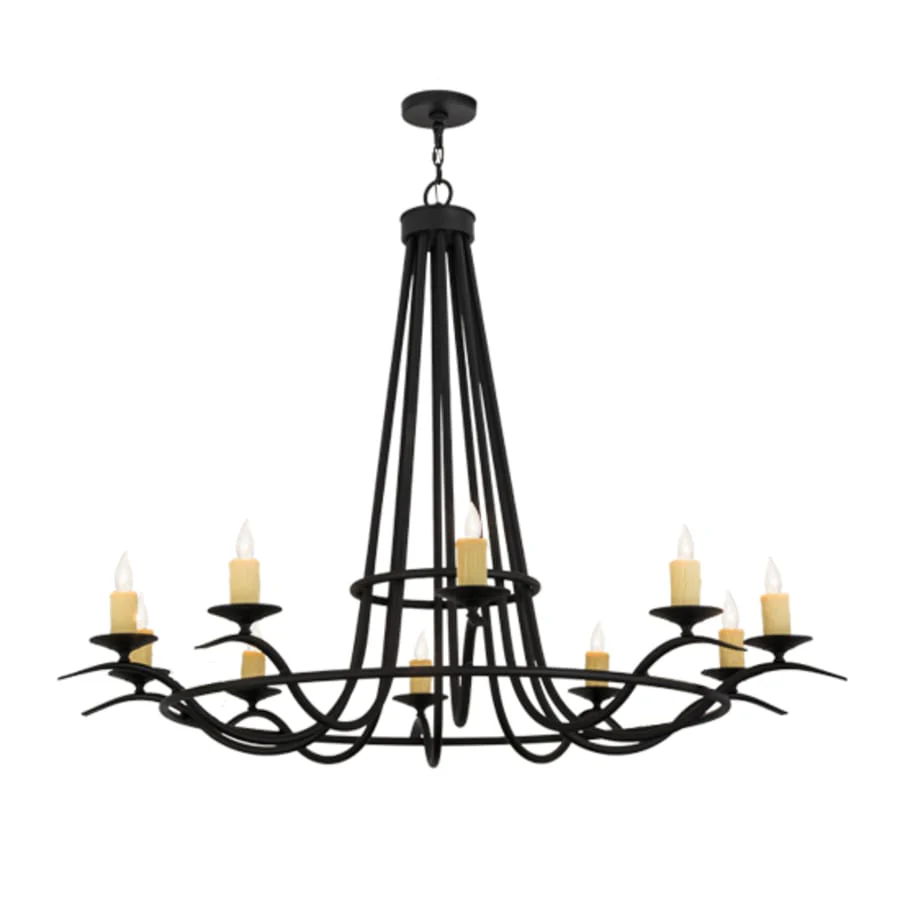 Meyda Tiffany Octavia 10 Light 60" Wide Taper Candle Style Chandelier - Image 1