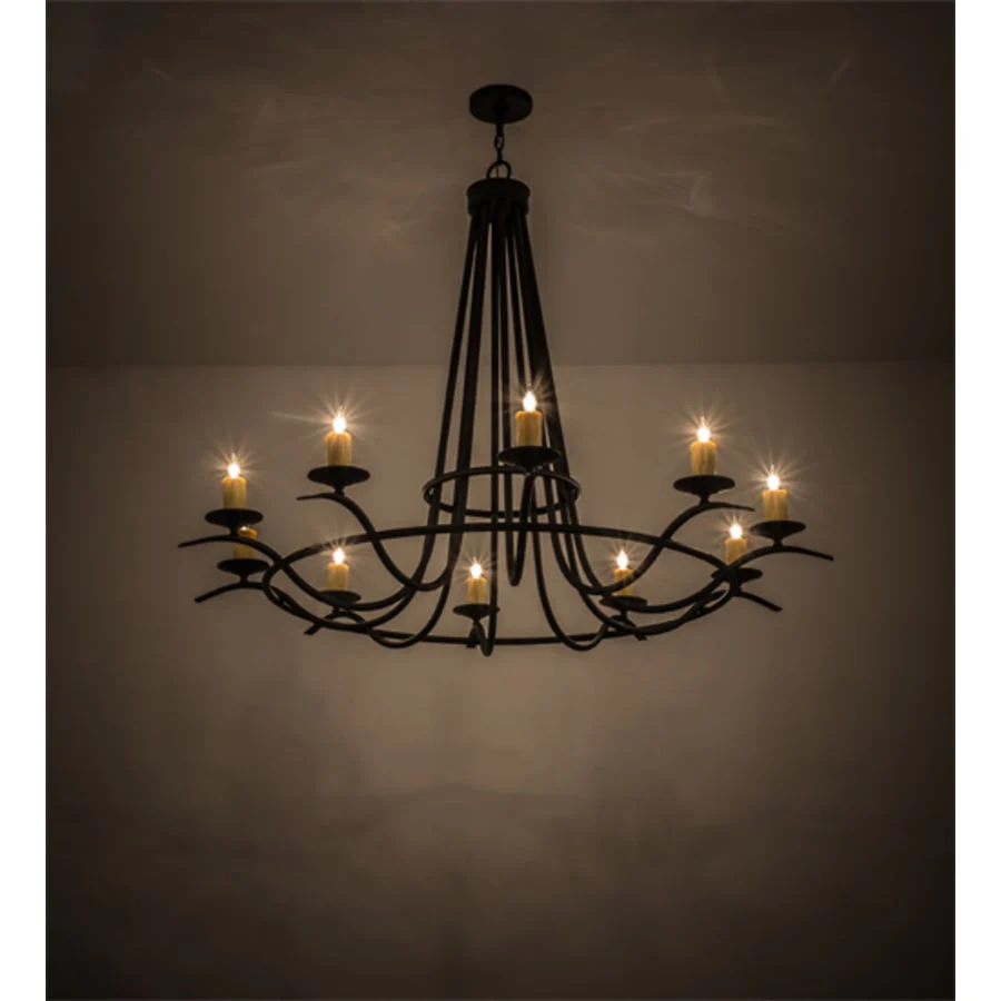 Meyda Tiffany Octavia 10 Light 60" Wide Taper Candle Style Chandelier - Image 2