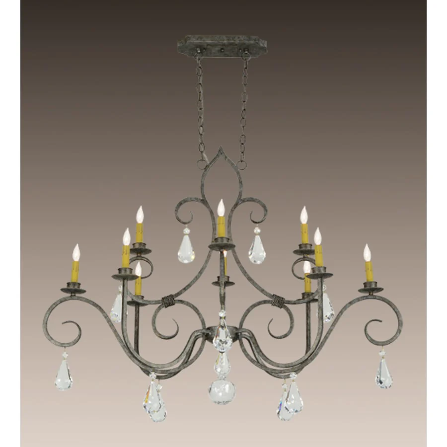 Meyda Tiffany Celine 10 Light 28" Wide Crystal Candle Style Chandelier - Image 2