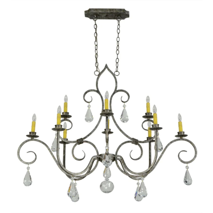 Meyda Tiffany Celine 10 Light 28" Wide Crystal Candle Style Chandelier - Image 3