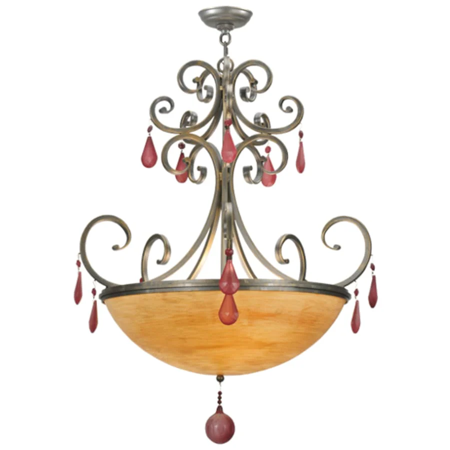 Meyda Tiffany Jeri 4 Light 28" Wide Crystal Pendant - Image 1