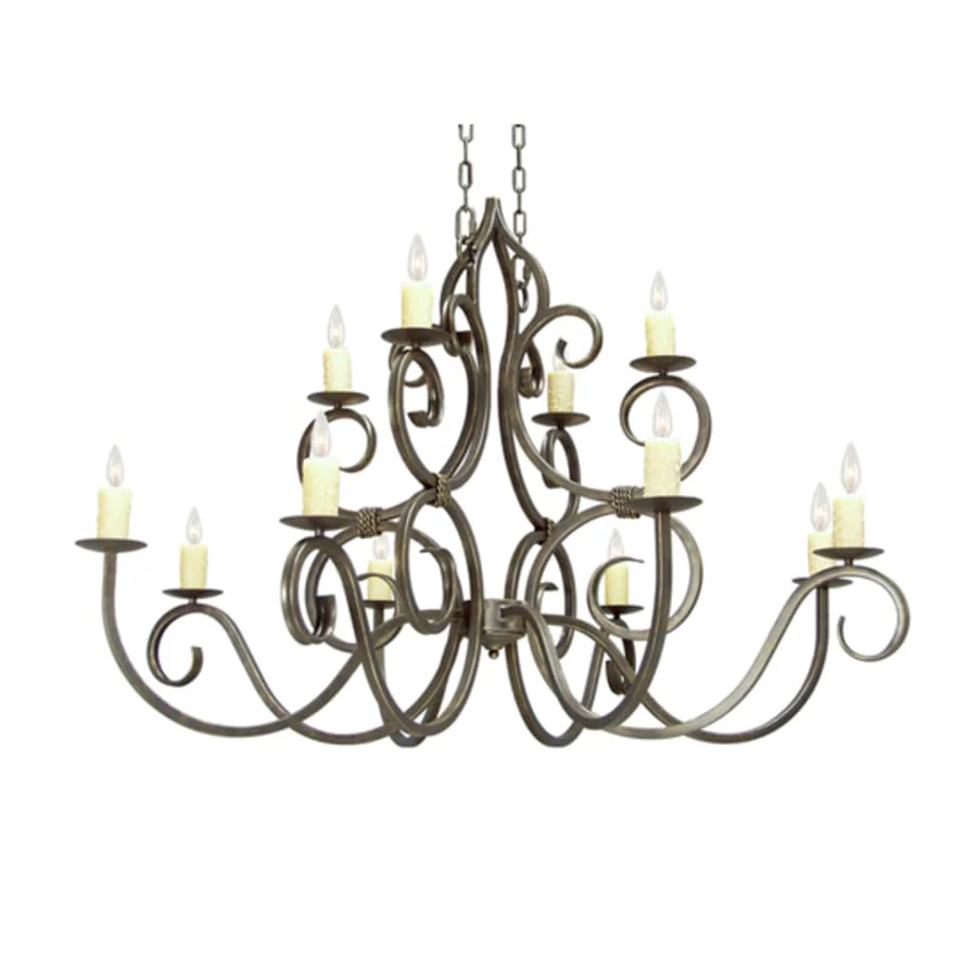Meyda Tiffany Clayton 12 Light 60" Wide Taper Candle Style Chandelier - Image 1